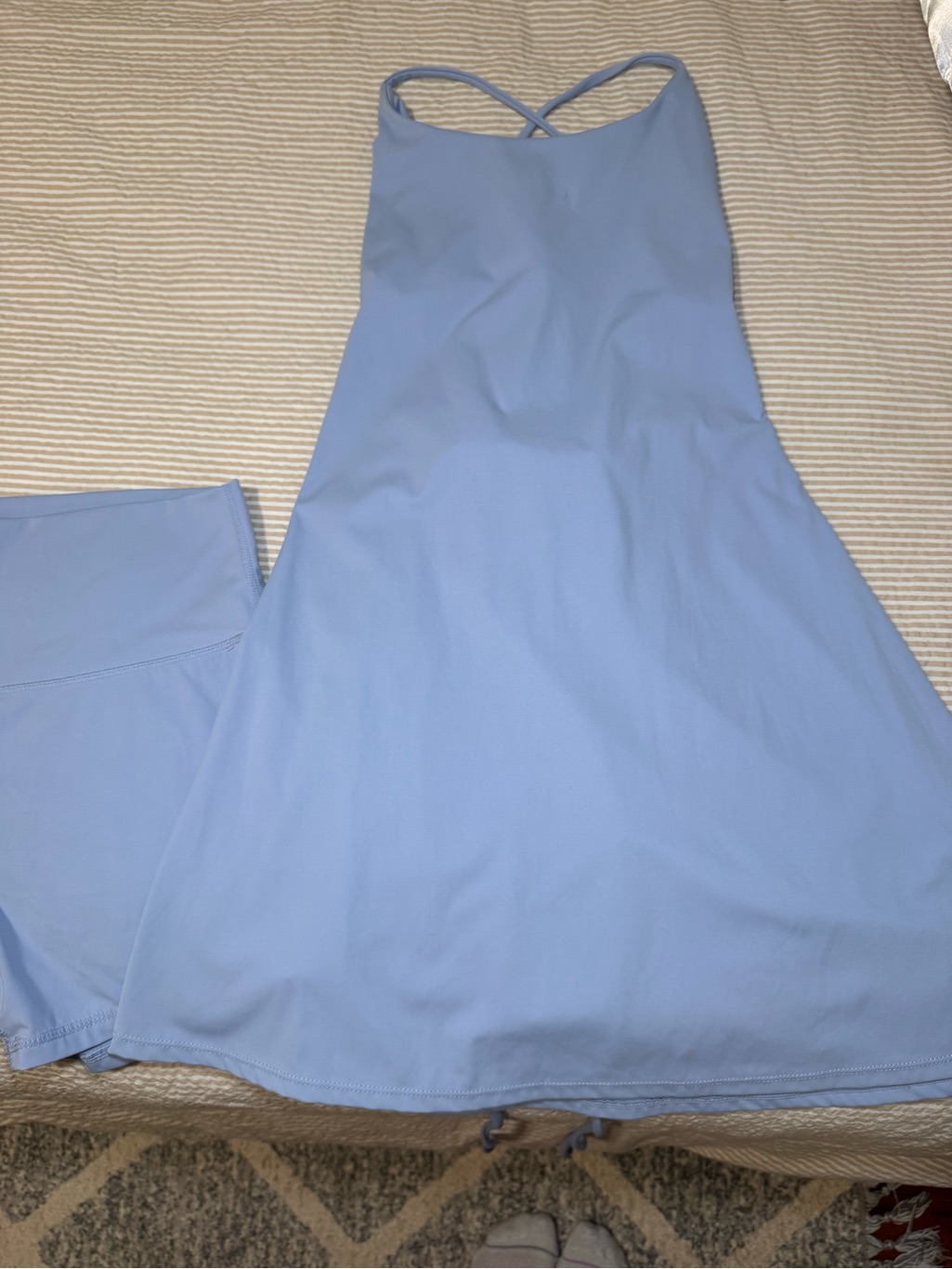 Light Blue Crossback Athletic Dress